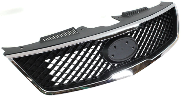 2010 Kia Forte Grille, Chrome Shell/ Black Insert.