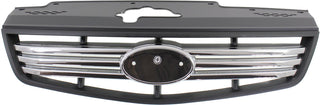 2006-2009 Kia Rio5 Grille, Chrome Shell/Black.