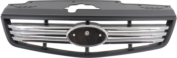 2006-2009 Kia Rio5 Grille, Chrome Shell/Black.