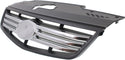 2006-2009 Kia Rio5 Grille, Chrome Shell/Black.