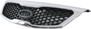 2011-2013 Kia Sorento Grille, Chrome Shell/Black.
