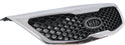 2011-2013 Kia Sorento Grille, Chrome Shell/Black.