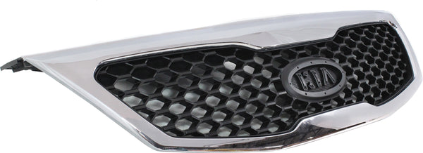 2011-2013 Kia Sorento Grille, Chrome Shell/Black.