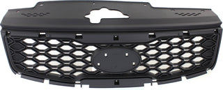 2010-2011 Kia Rio Grille, Painted-Black.