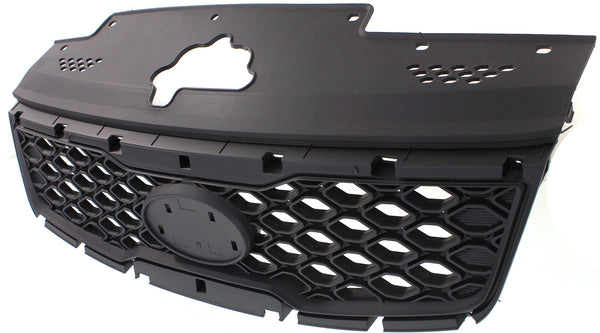2010-2011 Kia Rio Grille, Painted-Black.