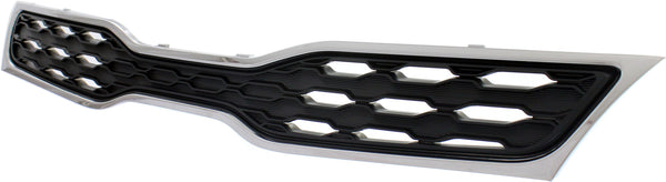 2012-15 Kia Rio5 Grille, Upper, Chrome Shell/Black Insert.