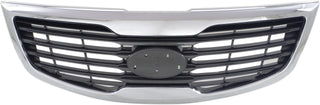 2011-2012 Kia Sportage Grille, Chrome Silver/gray.
