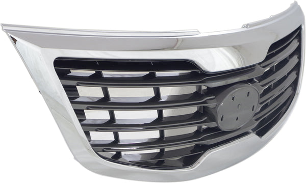 2011-2012 Kia Sportage Grille, Chrome Silver/gray.