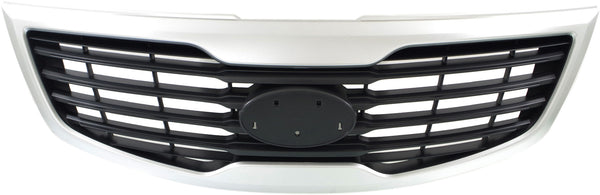 2011-2012 Kia Sportage Grille, Silver Molding.