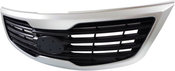 2011-2012 Kia Sportage Grille, Silver Molding.
