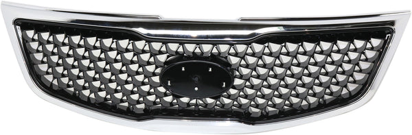 2014-2016 Kia Sportage Grille, Painted-Black.