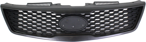 2010-2013 Kia Forte Grille, Type A, Coupe, Matte Black.