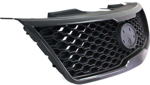 2010-2013 Kia Forte Grille, Type A, Coupe, Matte Black.