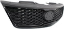 2010-2013 Kia Forte Grille,Silver Shell/ Black Insert.