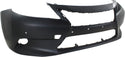 2013-2015 Lexus ES300H Front Bumper Cover, Primed, w/Parking Sensors-Capa.