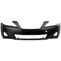 2011-2013 Lexus IS250 Front Bumper Cover, w/o Park Distance & HLW, Base.