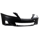 2011-2013 Lexus IS250 Front Bumper Cover, w/o Park Distance & HLW, Base.