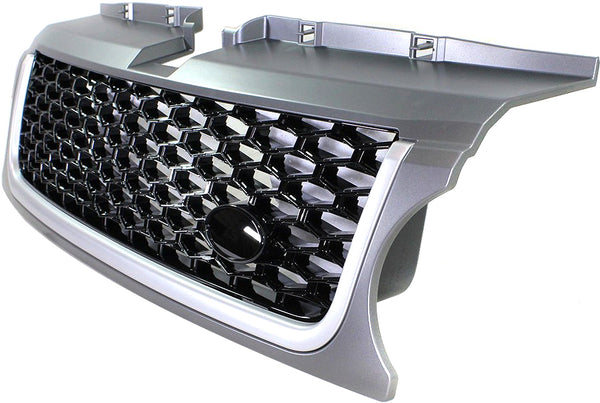 2011-2012 Land Rover Range Rover Sport Grille,Silver Gray Shell/Black.