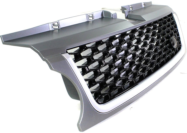 2011-2012 Land Rover Range Rover Sport Grille,Silver Gray Shell/Black.