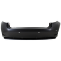 2013-2016 Lexus ES300H Rear Bumper Cover, Primed, w/Moulding, w/Parking Sensor-Capa.