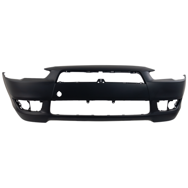 2008-2015 Mitsubishi Lancer Front Bumper Cover, Primed, w/o Air Dam Hole.