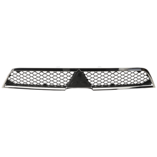 2008-2015 Mitsubishi Lancer Grille, Chrome Shell/ Black Insert.