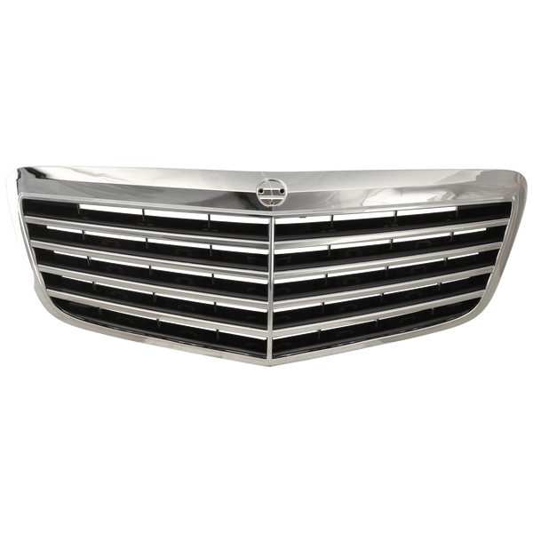 2007-2009 Mercedes E-class Grille, Chrome Shell/Black.