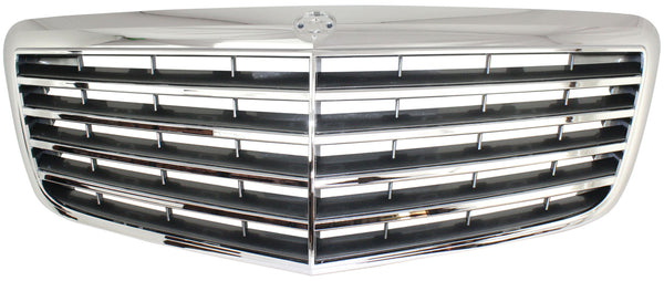 2007-2009 Mercedes E-class Grille, Chr Shl/gry Insert.