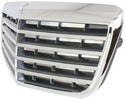 2007-2009 Mercedes E-class Grille, Chr Shl/gry Insert.