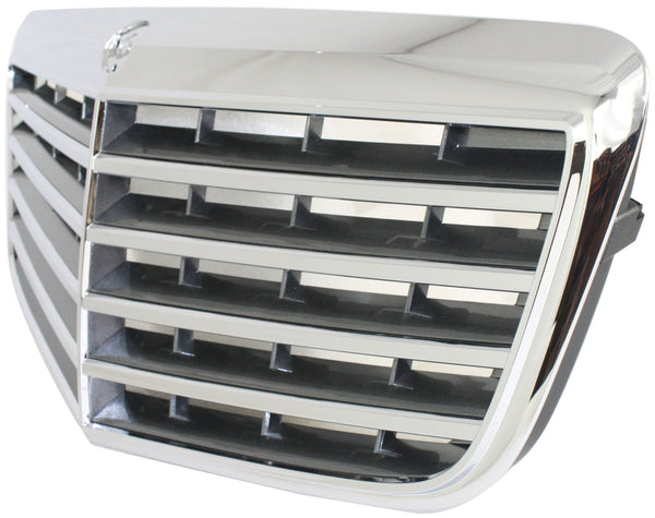 2007-2009 Mercedes E-class Grille, Chr Shl/gry Insert.