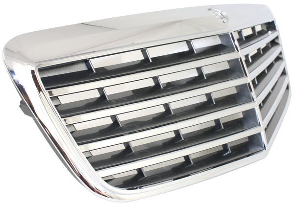 2007-2009 Mercedes E-class Grille, Chr Shl/gry Insert.
