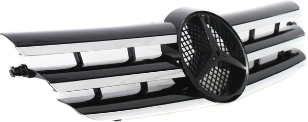 2002-2003 Mercedes C-Class Grille, Painted-Black.