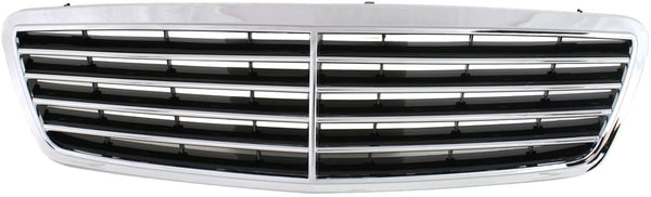 2001-2007 Mercedes C-Class Grille, Chrome Shell/Black.