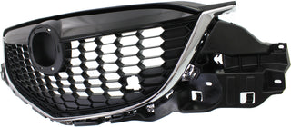 2013-2014 Mazda Cx-5 Grille, Black, With Chrome Molding.