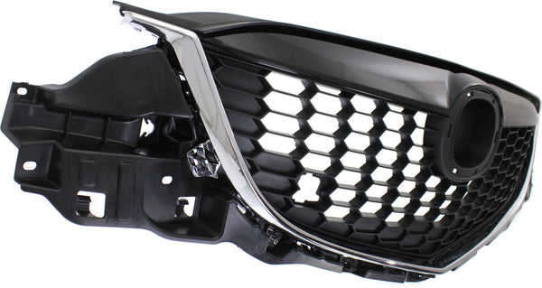 2013-2014 Mazda Cx-5 Grille, Black, With Chrome Molding.