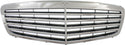 2010-2013 Mercedes S-class Grille, Chrome Shell/Black.