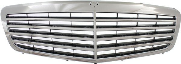 2010-2013 Mercedes S-class Grille, Chrome Shell/Black.