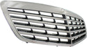 2010-2013 Mercedes S-class Grille, Chrome Shell/Black.
