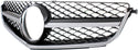 2012-2014 Mercedes C63 Grille, Chrome Shell/Black Insert.
