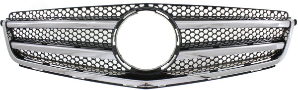 2008-2011 Mercedes C-Class Grille, Chrome Shell/Black.