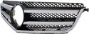 2008-2011 Mercedes C-Class Grille, Chrome Shell/Black.