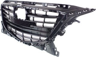 2014-2015 Mazda 3 Grille, Black, Shell And Insert.