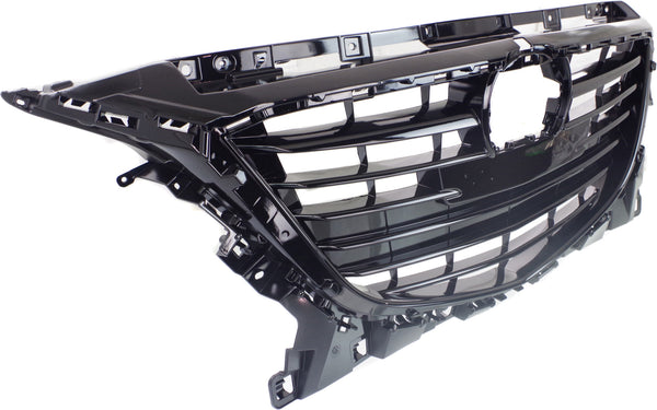 2014-2015 Mazda 3 Grille, Black, Shell And Insert.