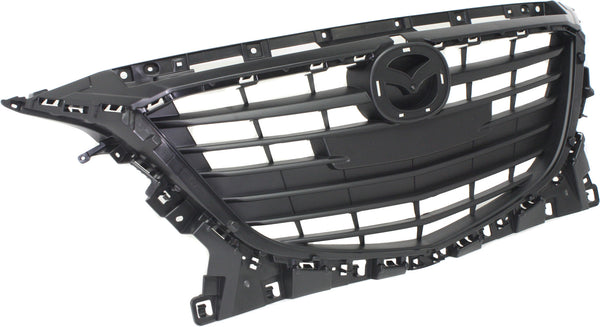 2014-2015 Mazda 3 Grille, Textured Black, Plastic.