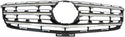 2012-2014 Mercedes M-class Grille, Painted Black, Chrome Molding.
