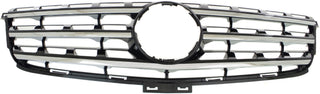 2012-2014 Mercedes M-class Grille, Painted Black, Chrome Molding.