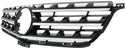 2012-2014 Mercedes M-class Grille, Painted Black, Chrome Molding.