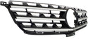 2012-2014 Mercedes M-class Grille, Painted Black, Chrome Molding.