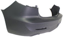2010-2013  Mazda 3 Rear Bumper Cover, 2.5L Eng., Primed, Sedan.