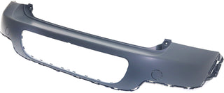 2011-2015 MINI Cooper Rear Bumper Cover, Paint To Match, w/Chrome Trim.
